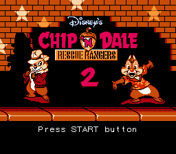 Chip 'n Dale: Rescue Rangers 2 title screenshot